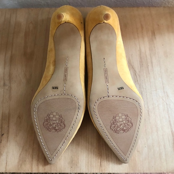 Vince Camuto Leather Mid-Heel Pumps - Rachella - Picture 4 of 5